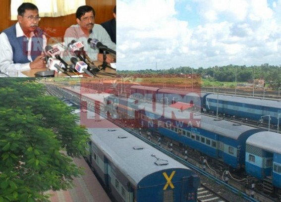 'Funding for alternative Rail-line survey will be sanctioned by 2017', says Central BJP Minister : Tripuraâ€™s BG Rly expansion to boost trade in NE region